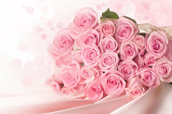 Exquisite tenderness of a pink bouquet