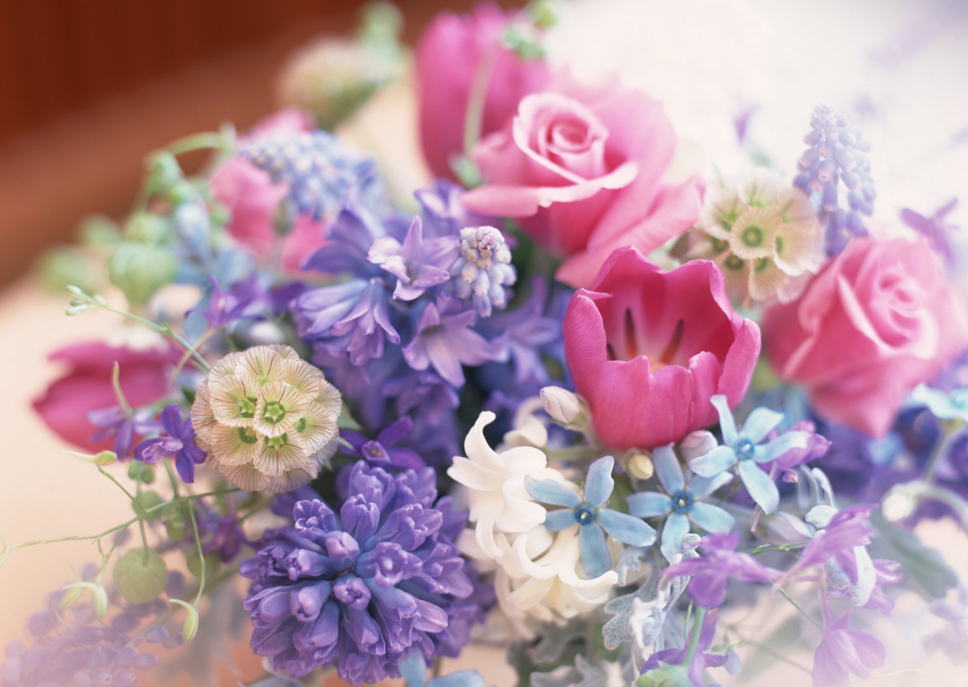 many colors composition bouquet