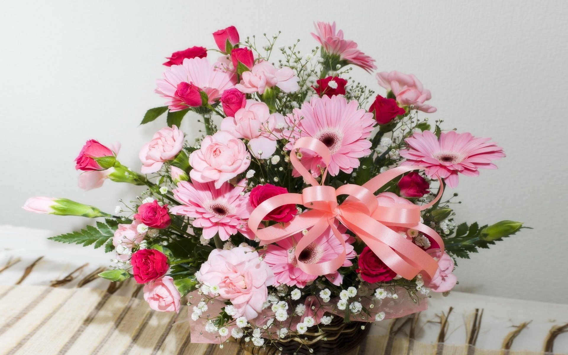 flower bouquet shopping belt gerbera