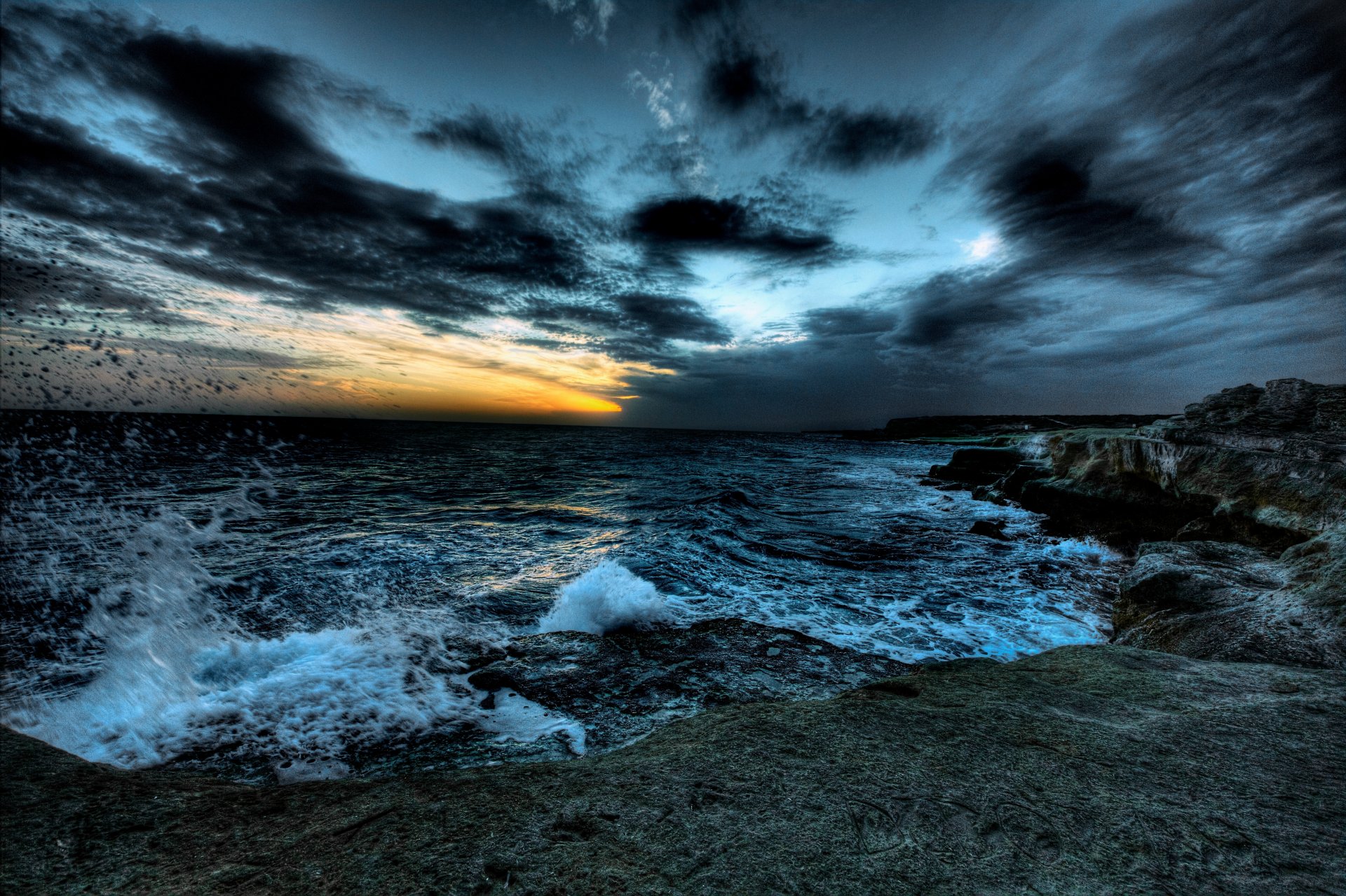 naturaleza paisaje mar nubes puesta de sol cielo