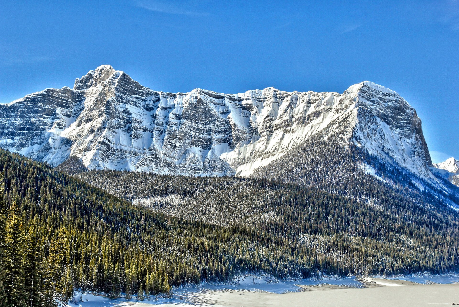 monte sarrail monte sarrail canada cima neve conifere lago aster