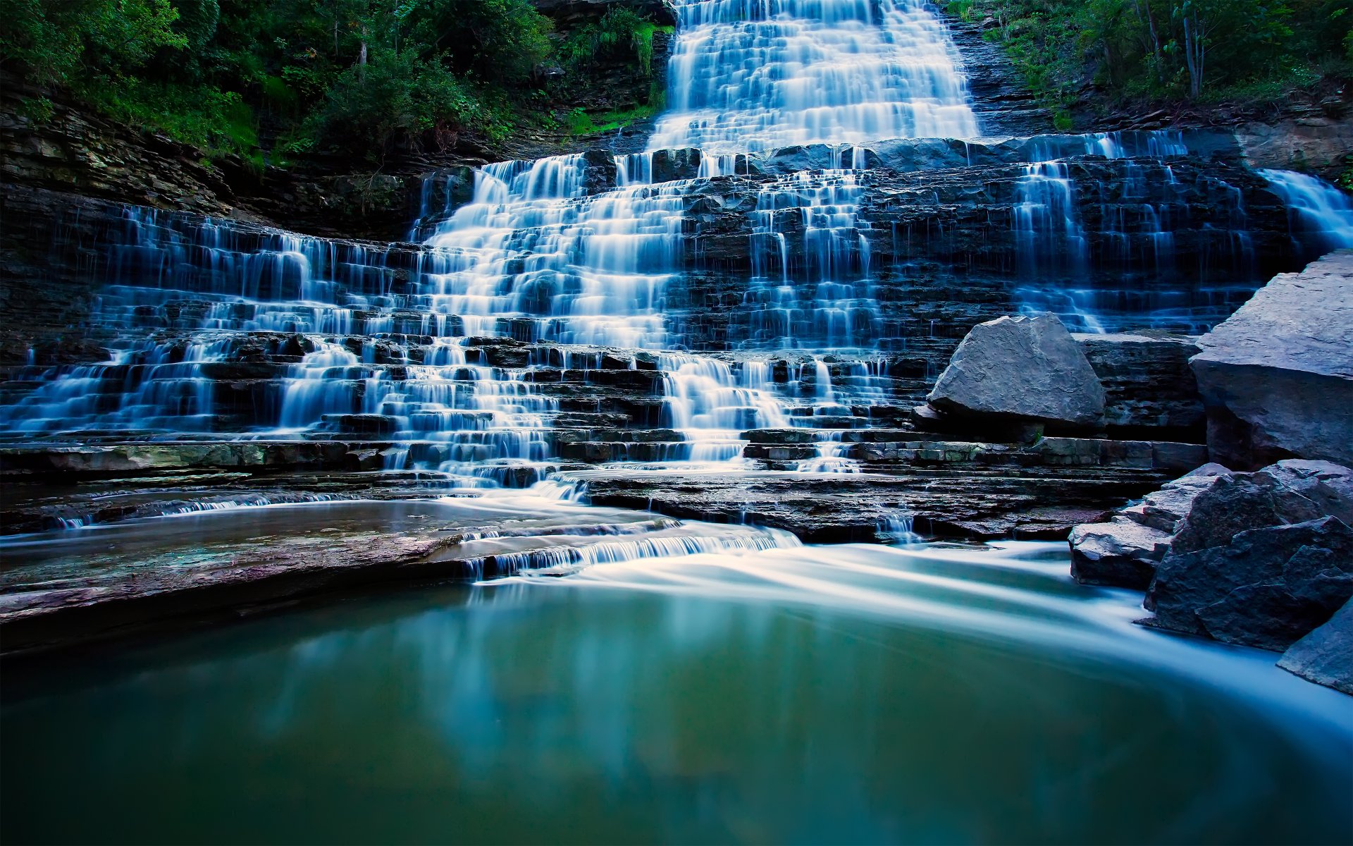 albion falls hamilton ontario wodospad kaskada