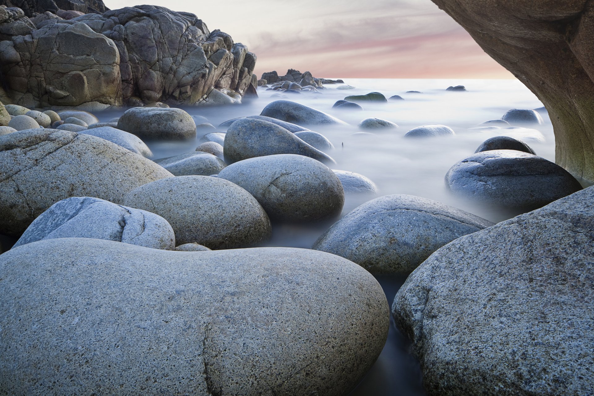 natur steine glätte felsen meer belichtung