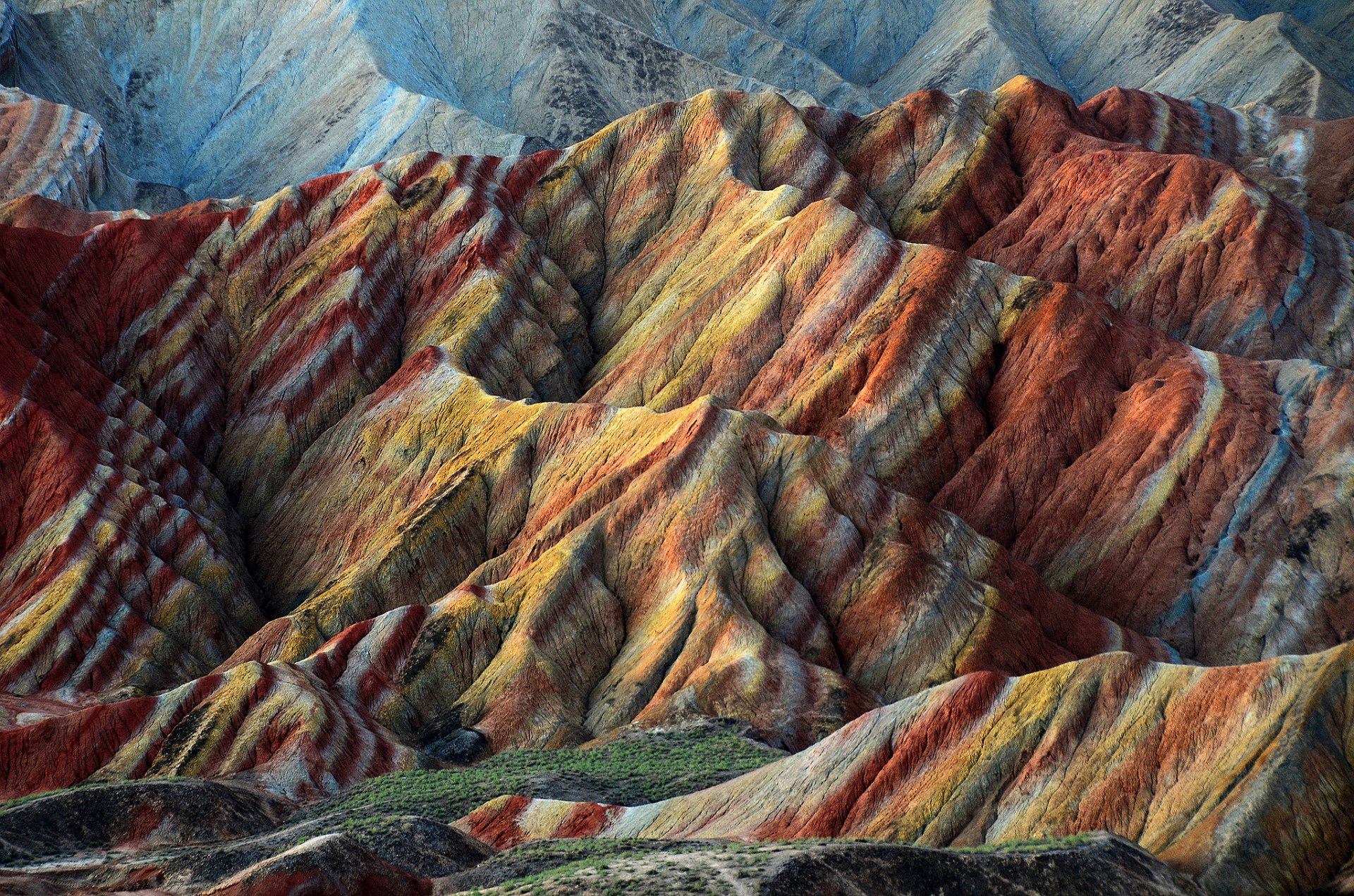 natur danxia relief china niederschlag hügel