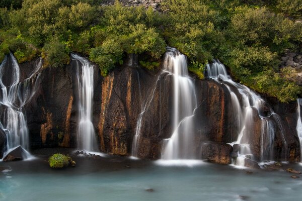 Waterfall-plunge into the beauty of nature