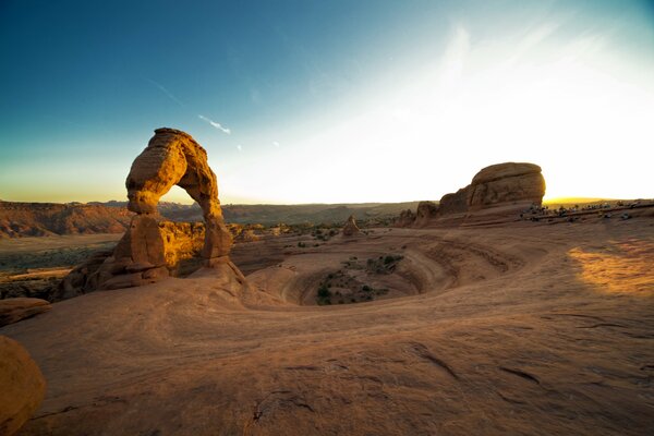 Arco de roca en el parque nacional