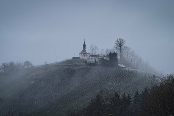 Vista de la ciudad invernal de Gengenbach en Alemania