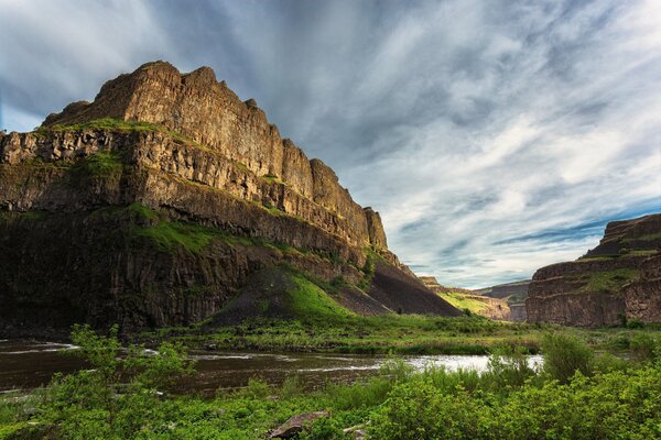 Photo du Canyon du soir. Courant rapide