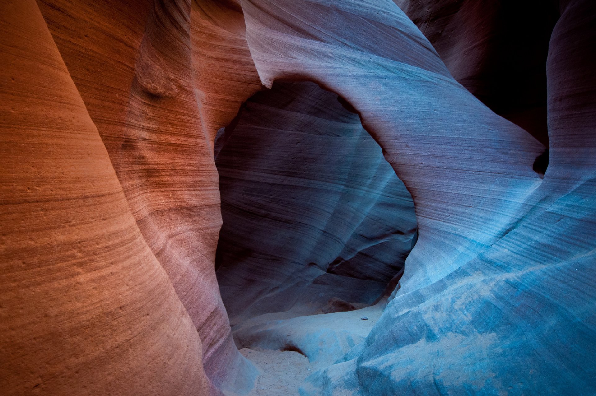 natura canyon dell antilope rocce struttura canyon grotta