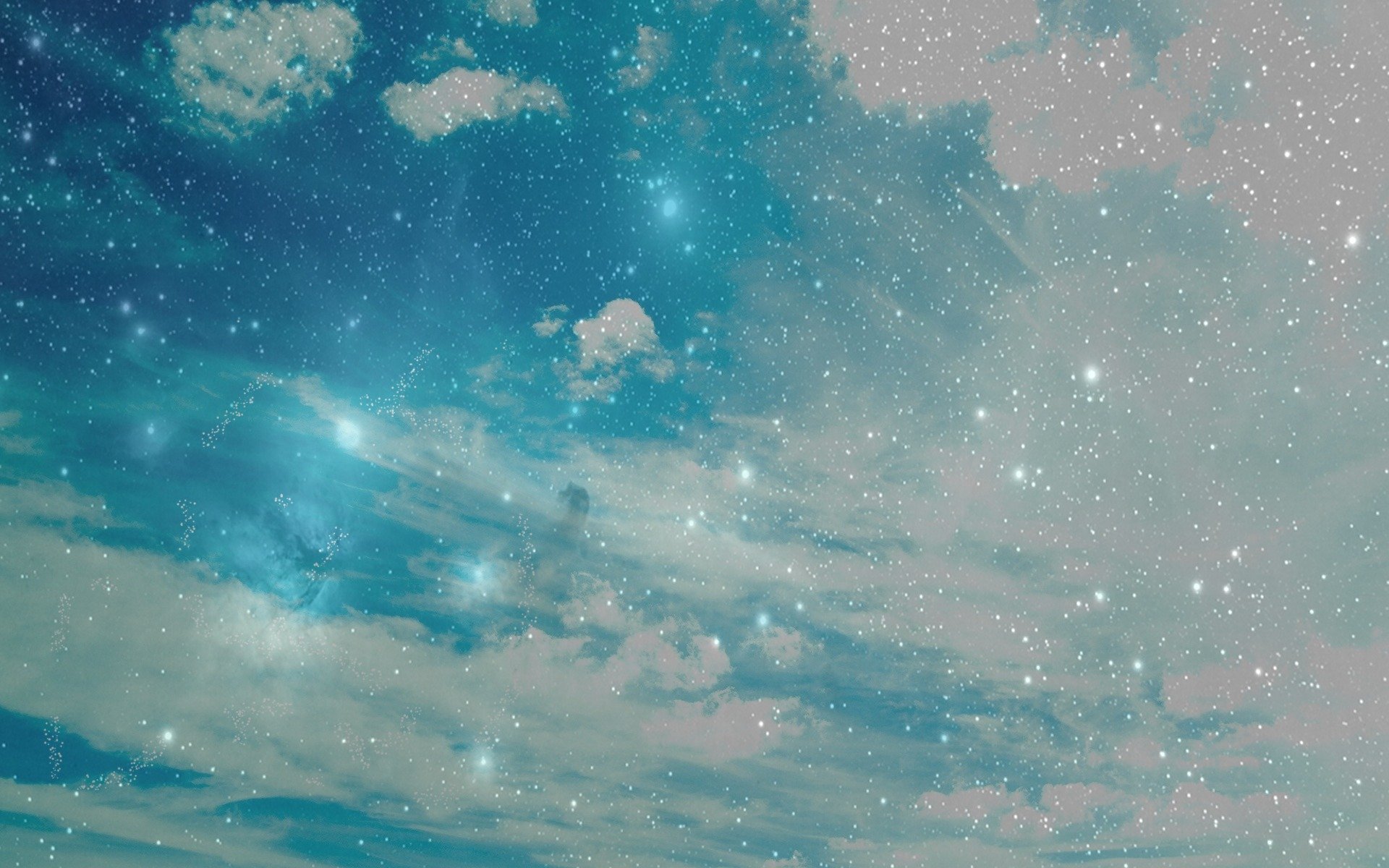 nature ciel étoiles nuages 1920x1200