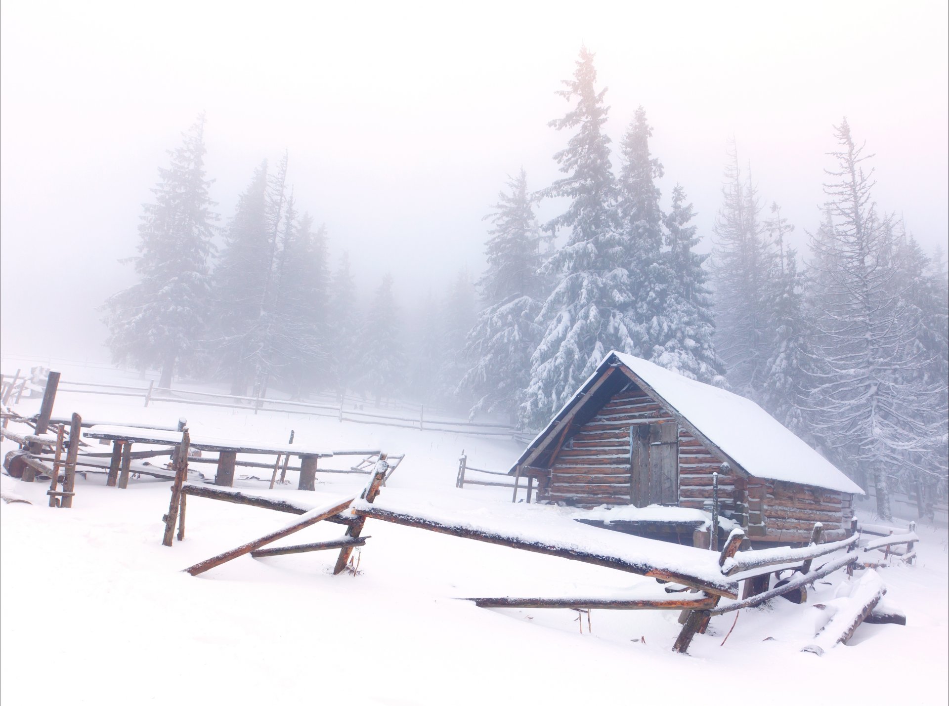 winter snow house