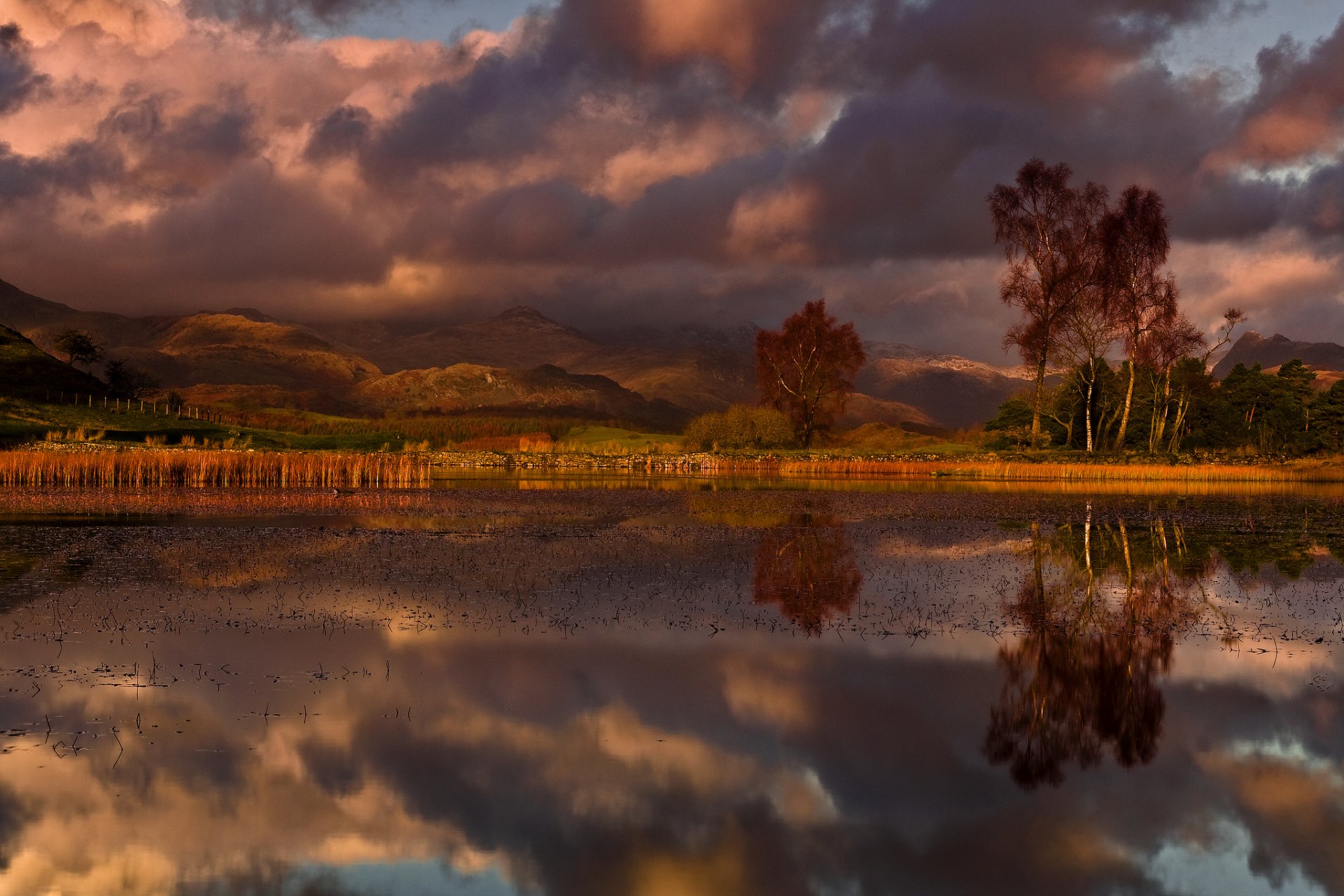 nature england britain sky clouds clouds water reflection