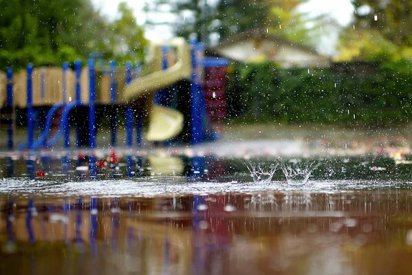 Autumn on the playground