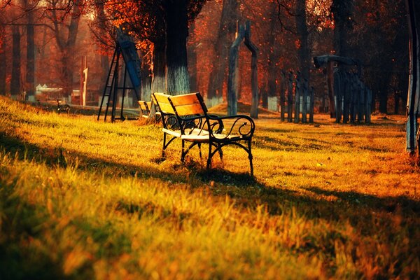 Cozy benches for you and me