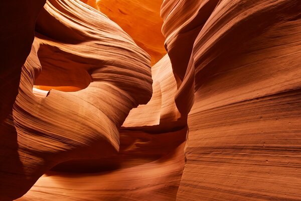 Rocks with a beautiful texture in a natural canyon