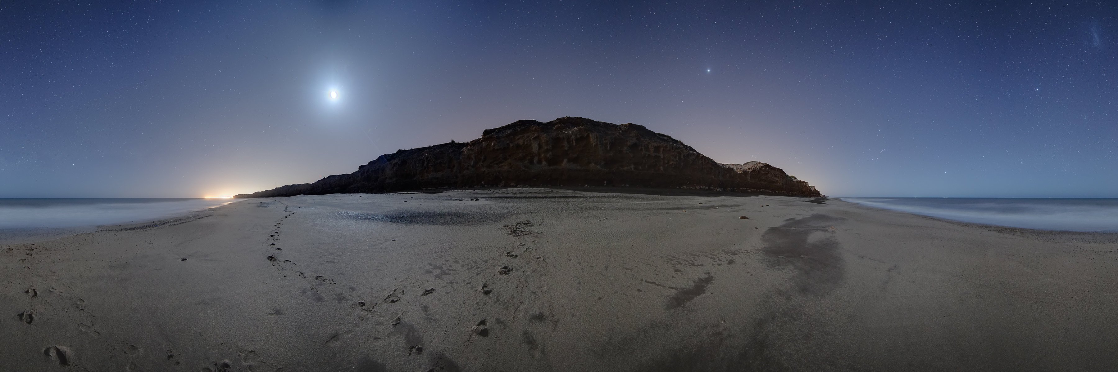 san eduardo lune jupiter orion argentine océan plage