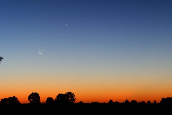 Sommernacht, Sonnenuntergang in Argentinien