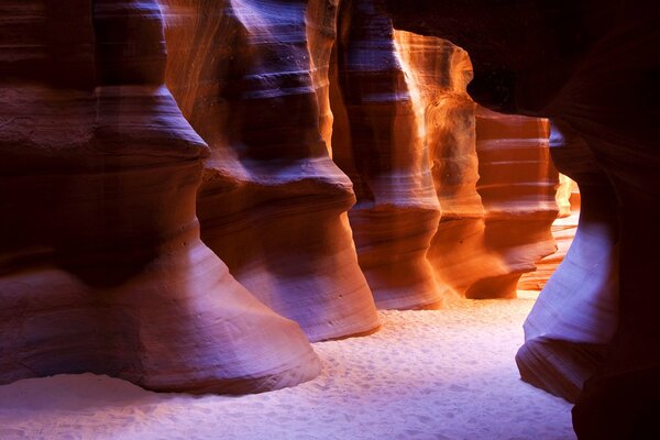 A beautiful canyon and a ray of sunshine