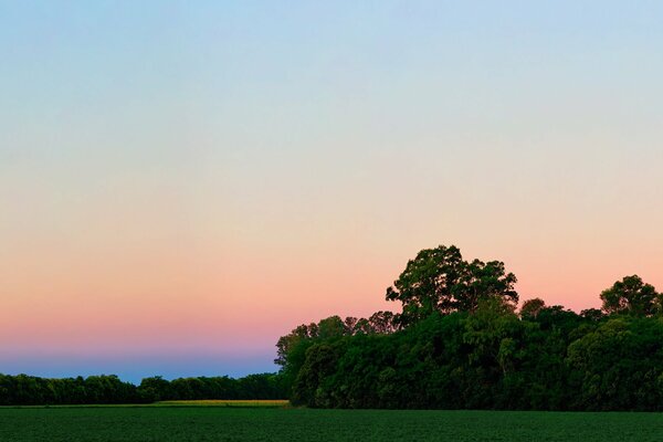 Horizon coucher de soleil ciel lueur