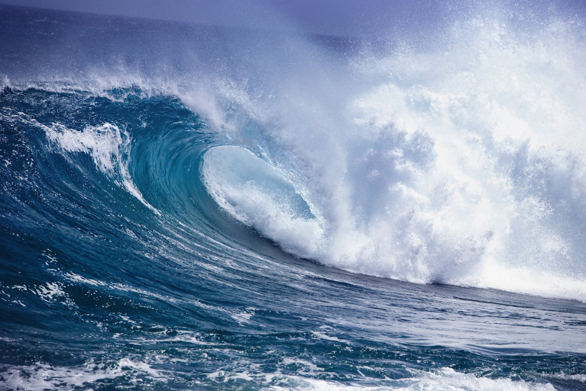 ocean fala woda żywioł siła