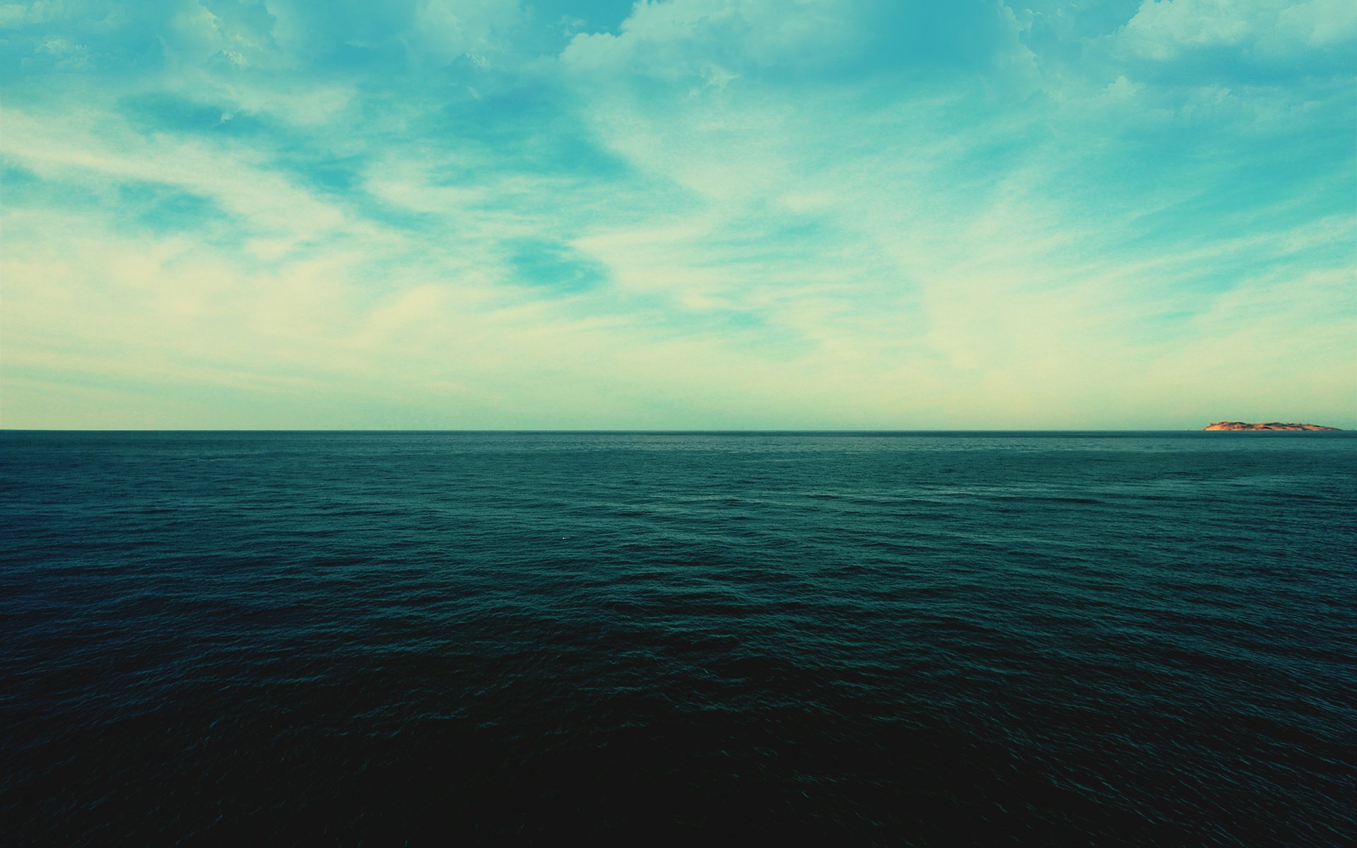 nature landscape sea water horizon sky clouds 2560x1600