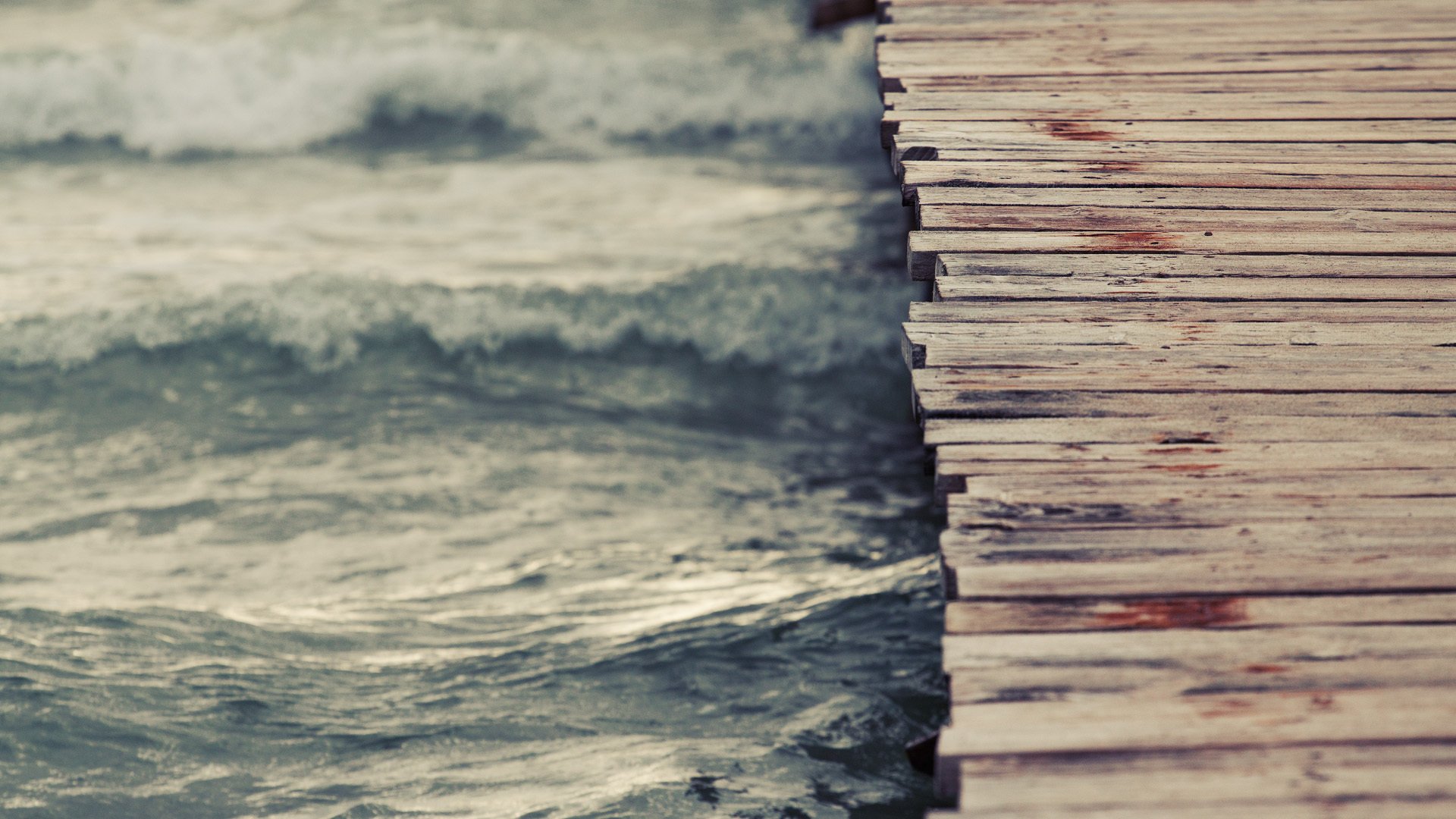 pont passerelle passerelle eau tristesse vagues vent passerelle