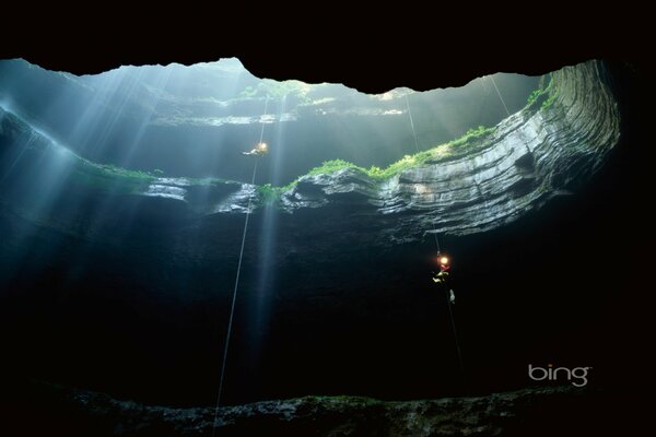 Höhle Dunkelheit Lichtstrahl