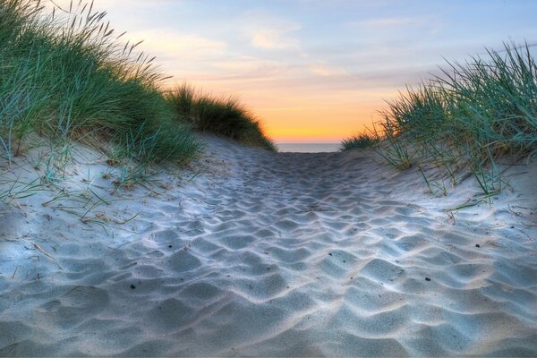 Песчаная тропинка ведущая к морю