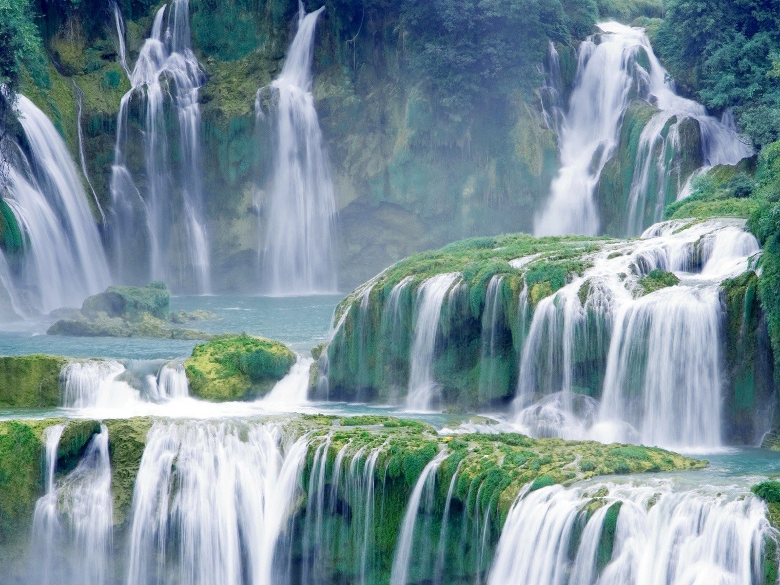 wasserfall kaskade landschaft