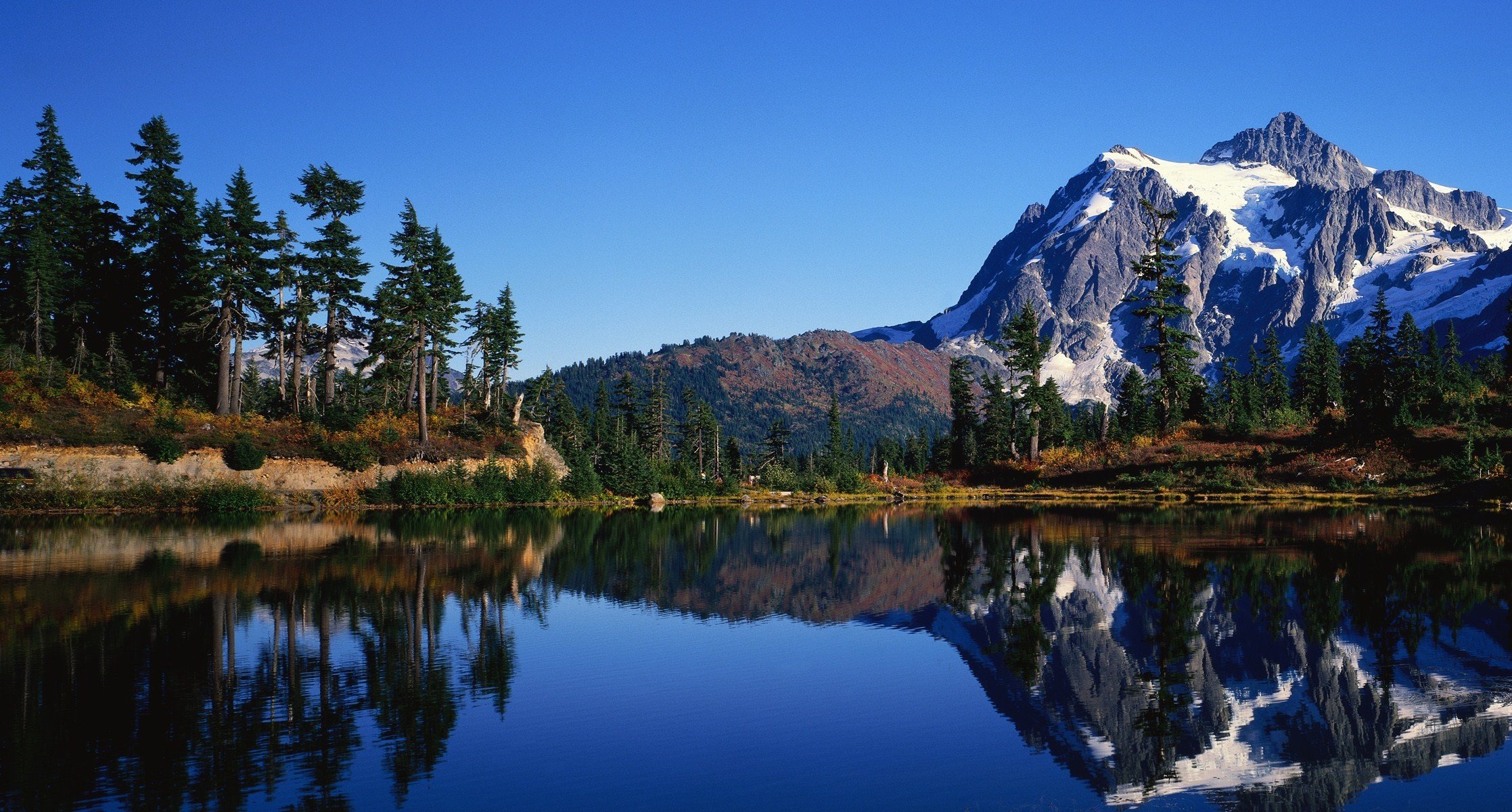 naturaleza paisaje lago montaña cielo