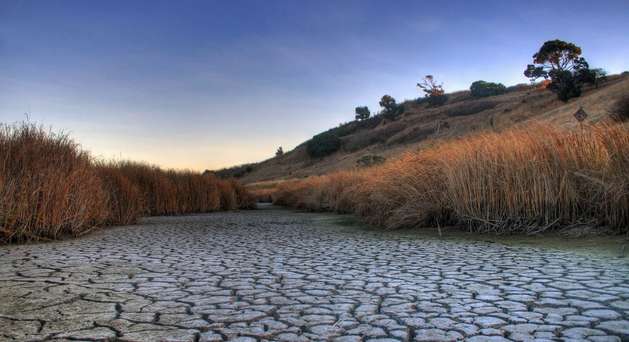 parched channel river