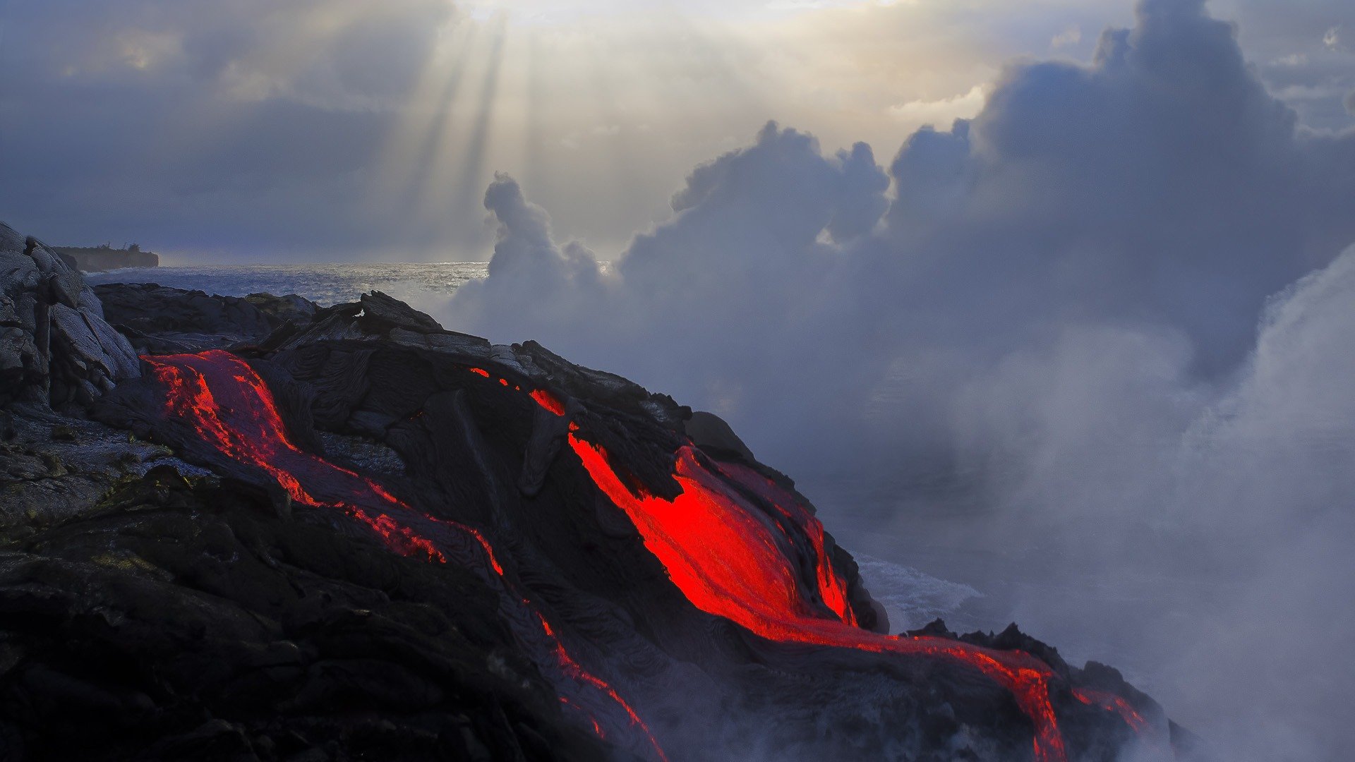 eruption lava temp flowers magma