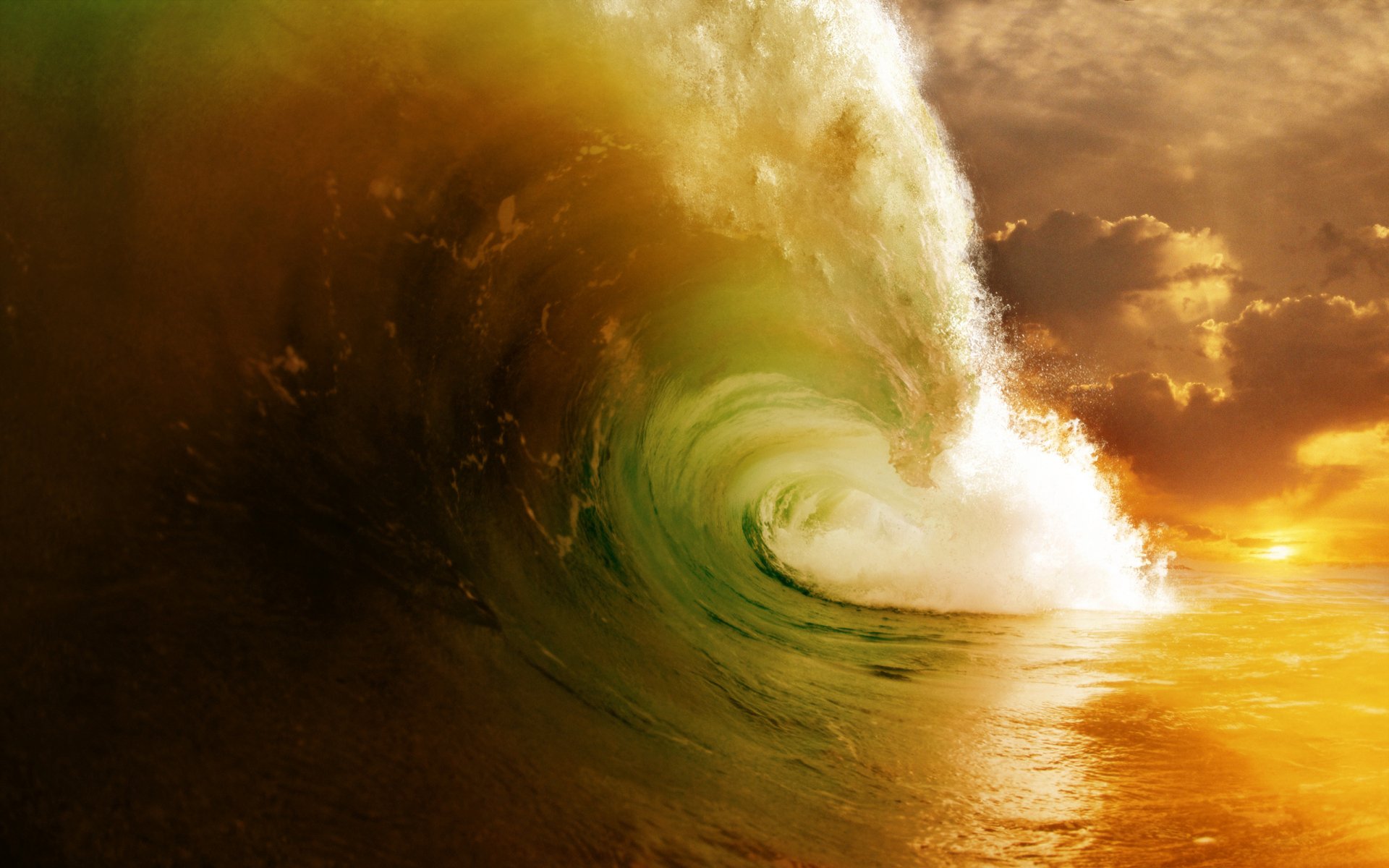 paysage vagues océan mer eau éclaboussures photographies