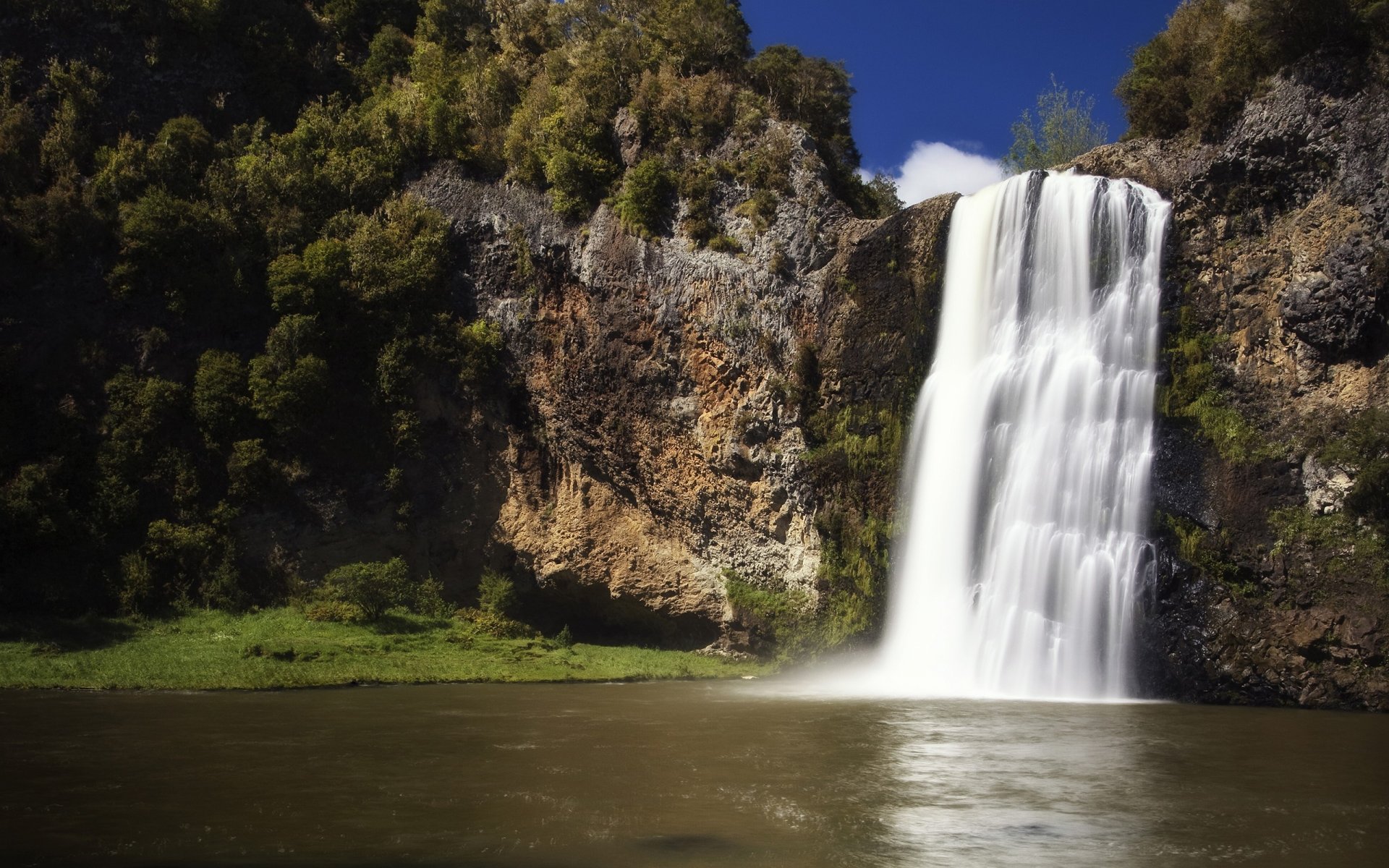 hunua falls new zealand waterfall