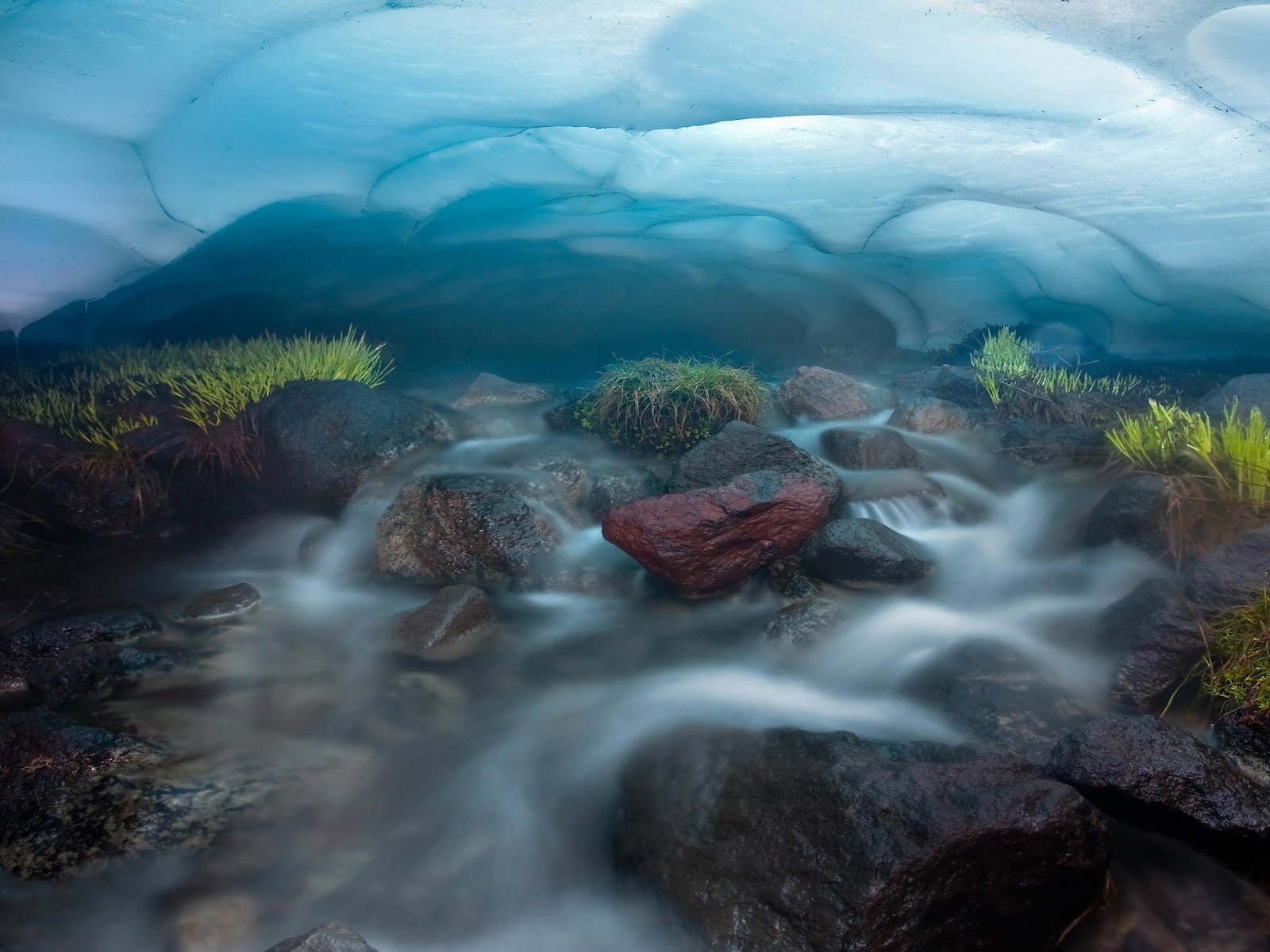 ruisseau pierres glace