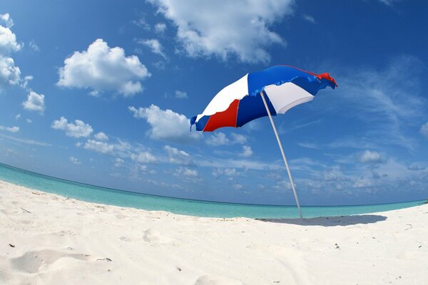 Umbrella by the sea