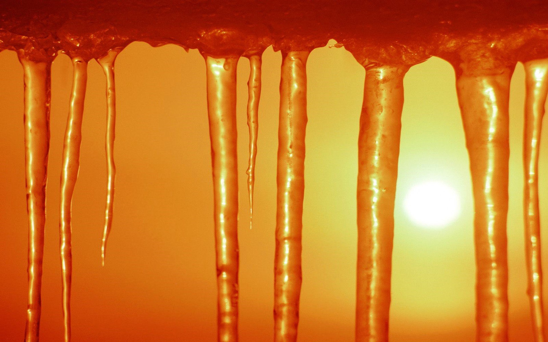 eiszapfen frühling gelb sonne