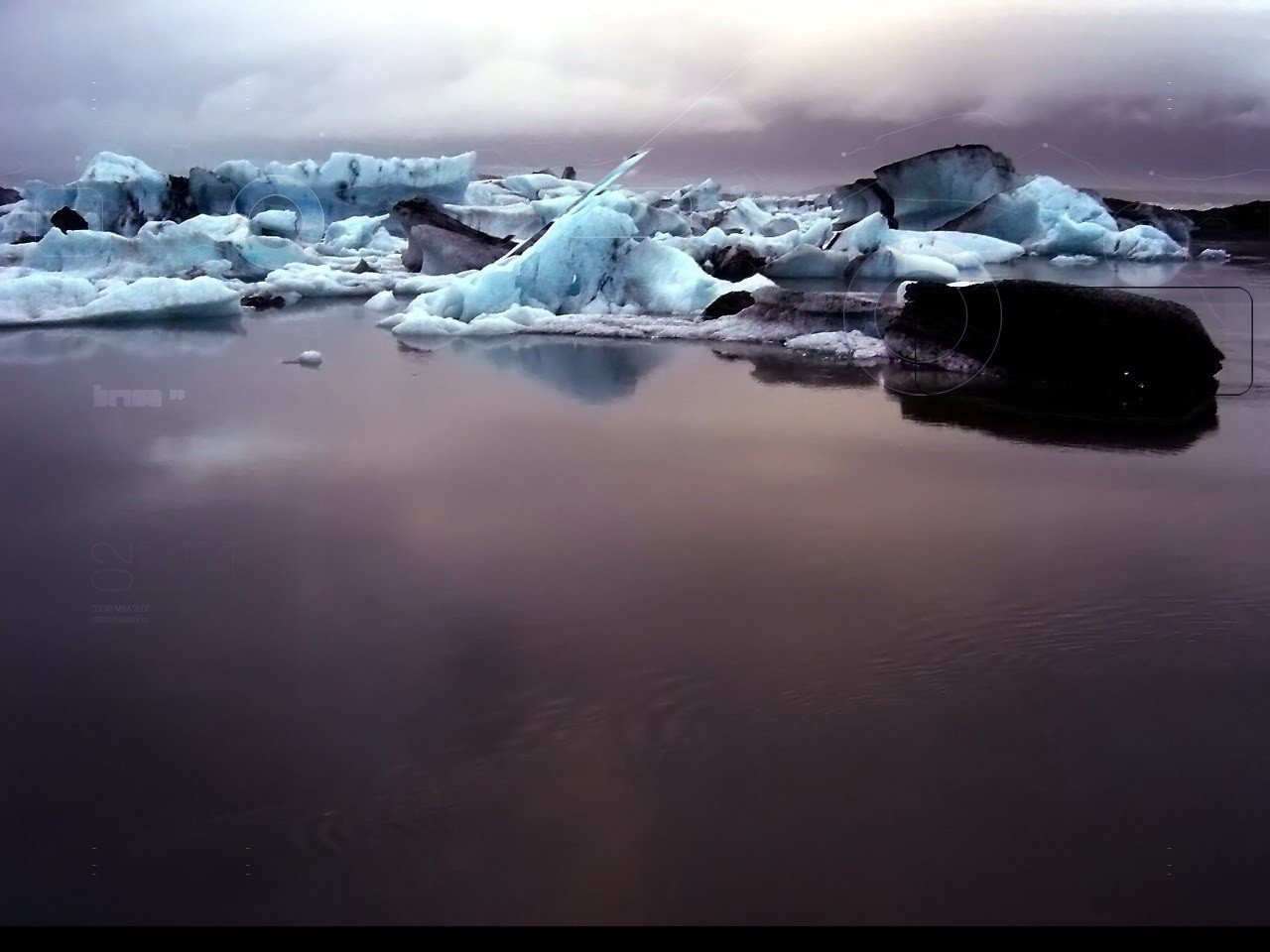 eis schmutz wasser