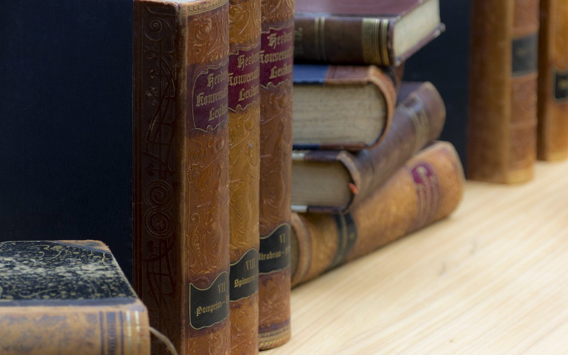 books close up background