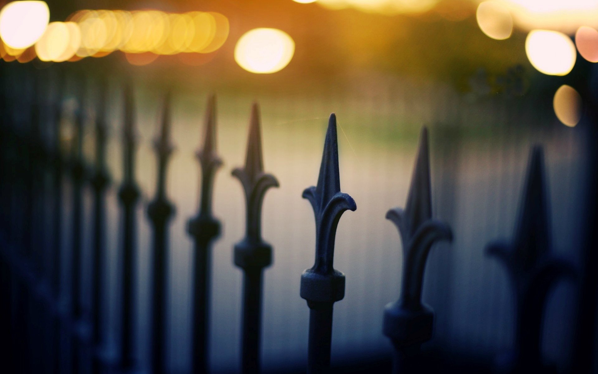 macro fence fence fence city bokeh blur lights macro background wallpaper widescreen fullscreen widescreen widescreen