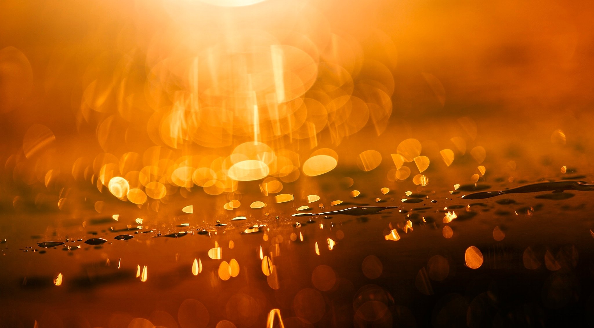 tropfen wasser makro licht blendung