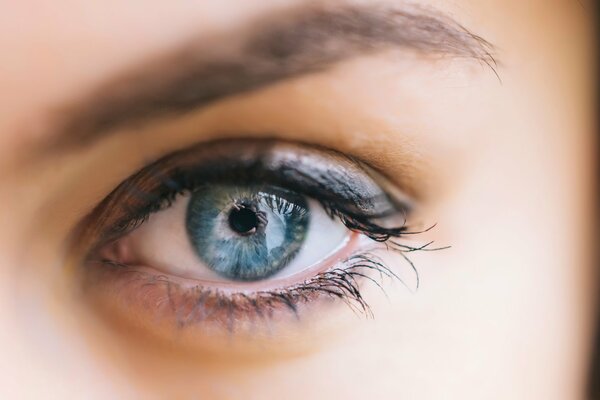 Bleu couleur réflexion des yeux