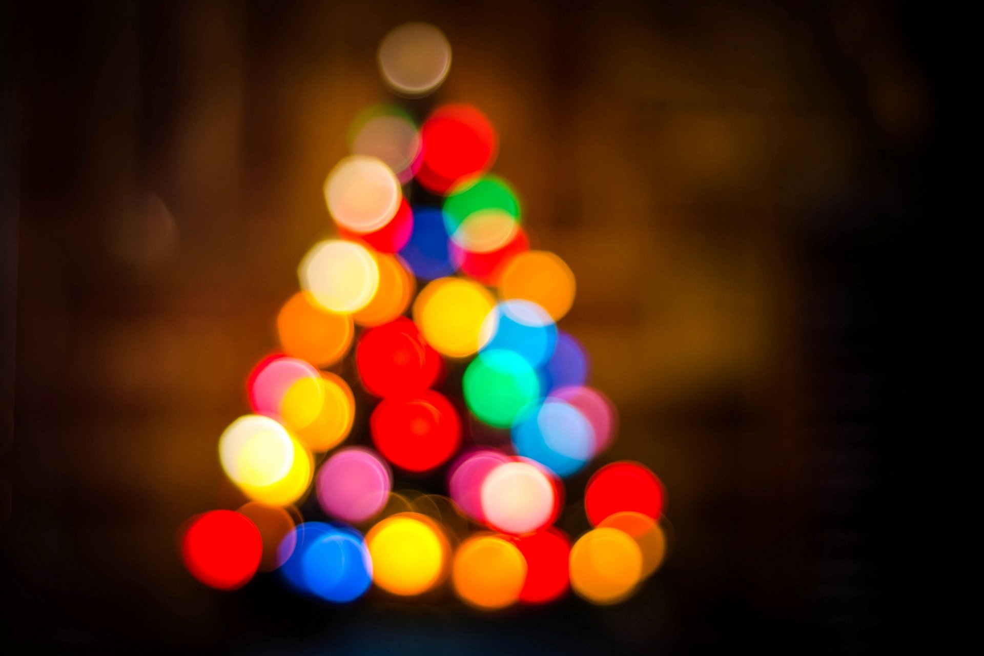 lumières multicolore bokeh arbre de noël nouvel an noël vacances