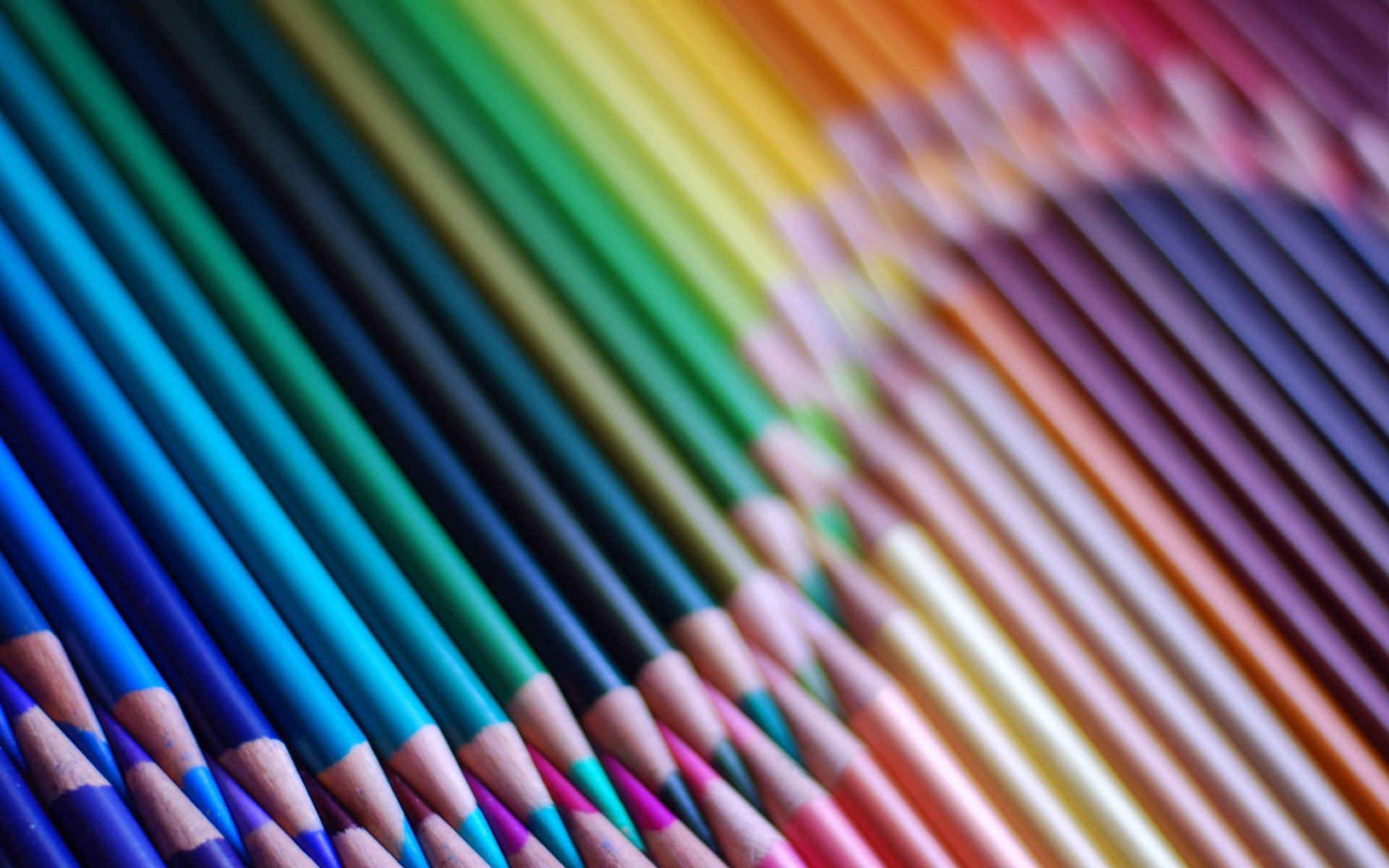 colored pencils wave macro pencil macro