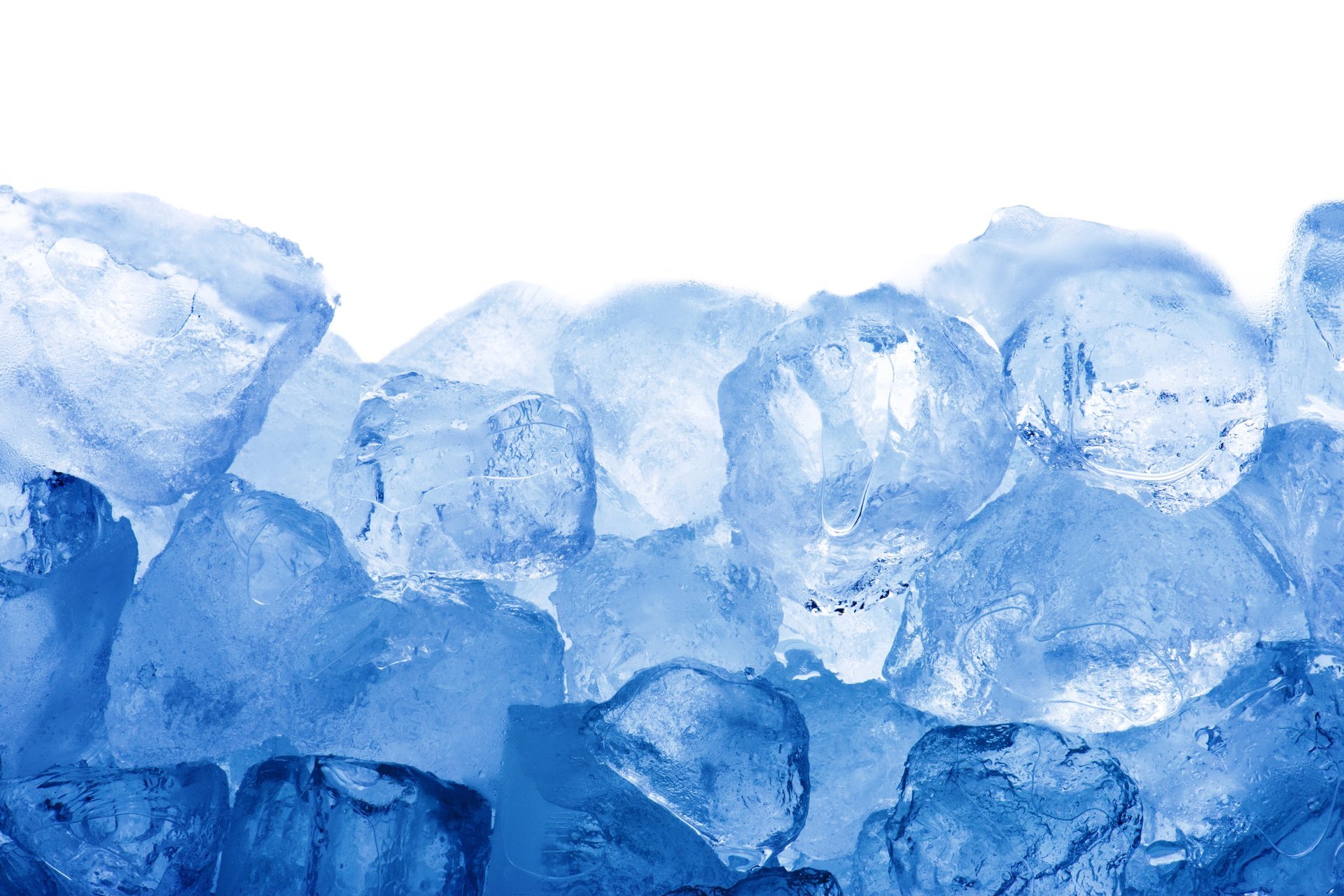 glace cubes bleu