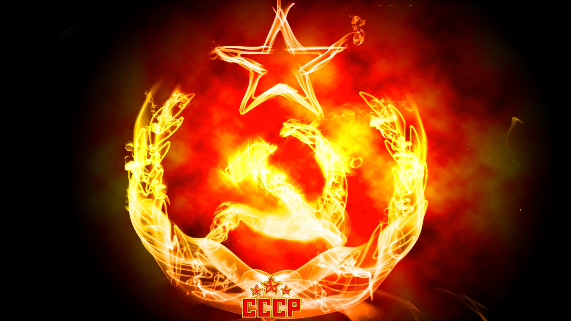 oviet union the hammer and sickle red star fire