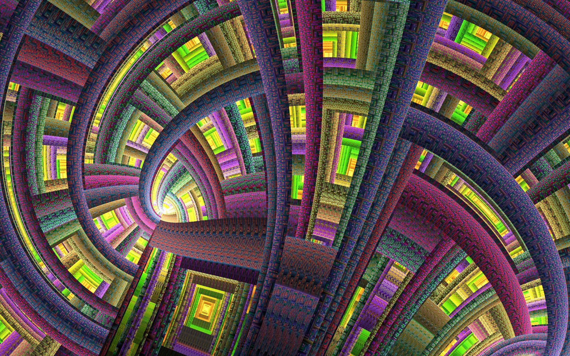 volume flowers pattern the structure space tunnel