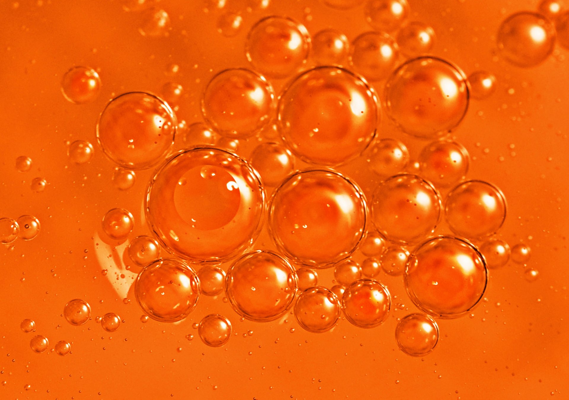 close up bubbles the liquid water oil air