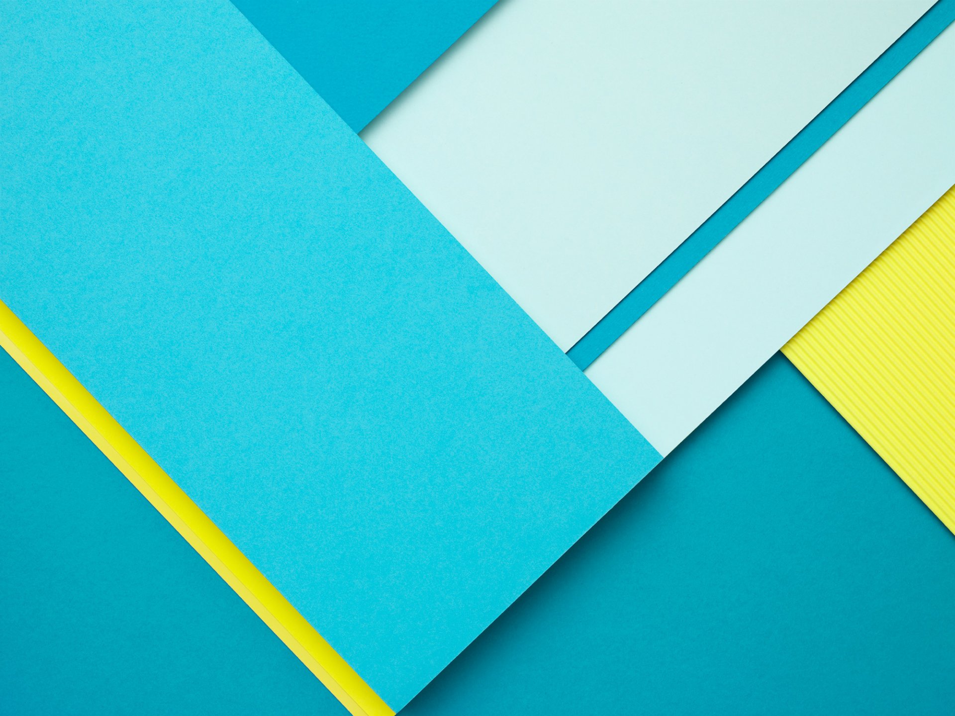 android 5.0 lollipop material diseño línea rectángulo azul amarillo fondo de pantalla