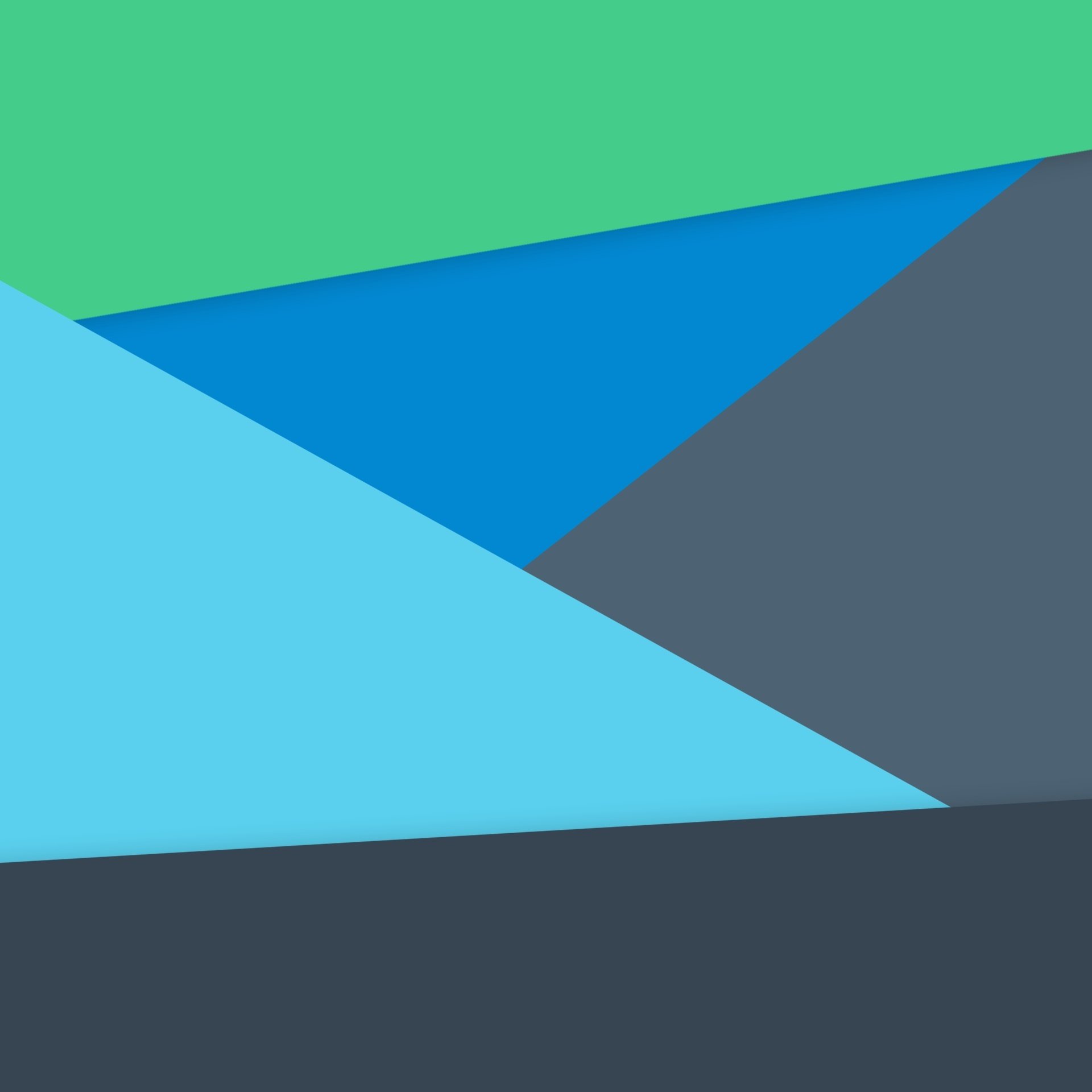 android 5.0 lollipop material design line triangles blue green